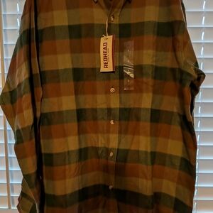 RedHead Men's Green Plaid Shirt